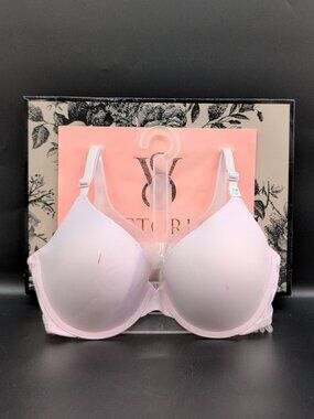 Victoria Secret Pink Wear Everywhere Push Up Bra 36C Pink Tulip